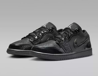 کتونی جردن 1 لو Triple Black Patent مسترکوالیتی