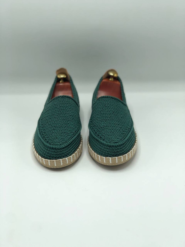 گیوه سبز ارتشی کفی کنفی و سبک تابستانی