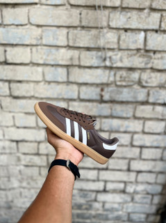 کتونی آدیداس سامبا قهوه ای Adidas Samba Brown & White مسترکوالیتی