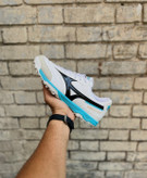 خرید استوک فوتبال میزانو سفید مشکی آبی