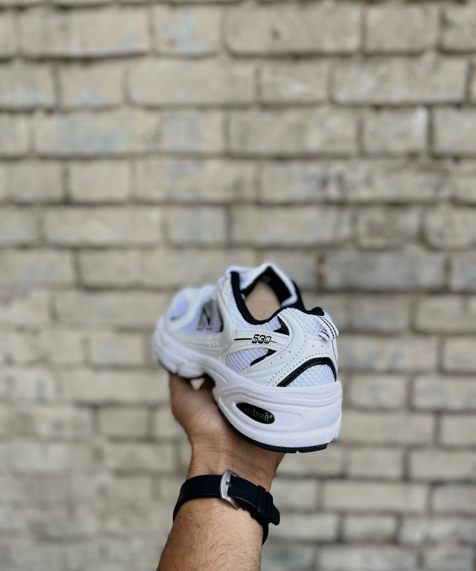 قیمت زنانه نیوبالانس سفید مشکی مدل ۵۳۰ مستر کوالیتی