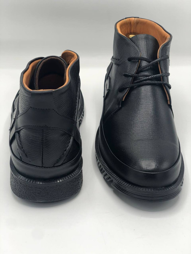 Team Bernald men leather mid-cut boots نمای جلو