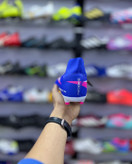 نمای جانبی کفش فوتبال Nike Mercurial Superfly 10 آبی استوک درشت FG