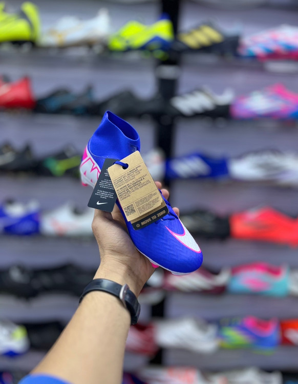 کفش فوتبال اورجینال نایکی Mercurial Superfly 10 آبی ساقدار تولید ۲۰۲۵