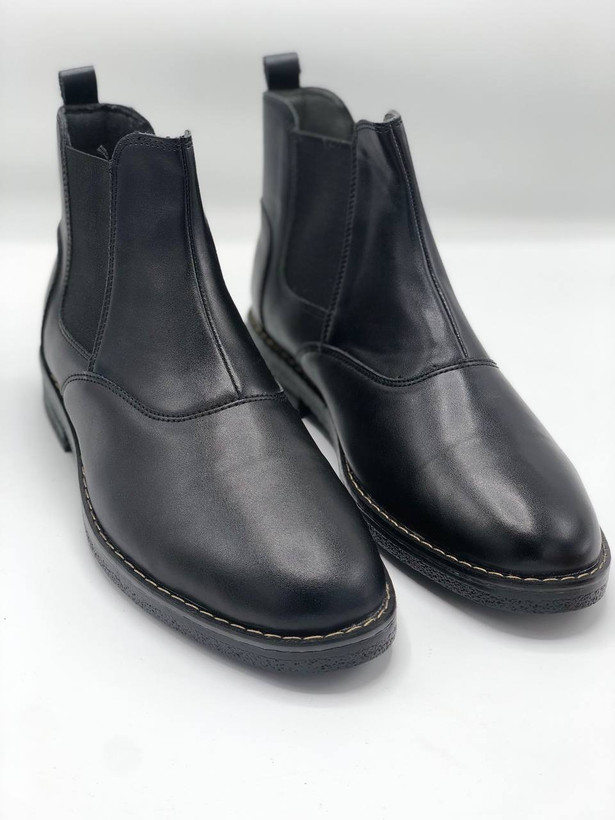 نیمبوت مردانه چلسی چرم دوطرف کش مناسب استایل رسمی و روزمره