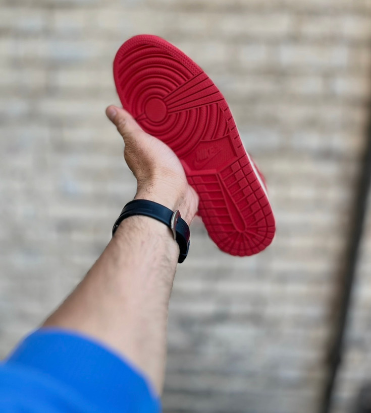 کتونی مردانه نایک ترویس اسکات قرمز سفید مستر کوالیتی