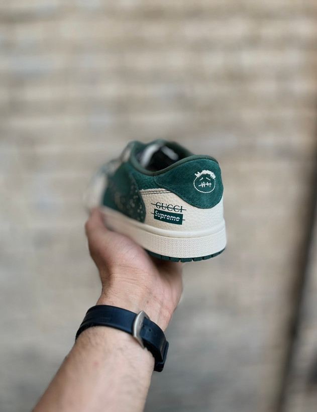 کفش نایک تراویس اسکات سبز سفید مناسب استریتویر خاص