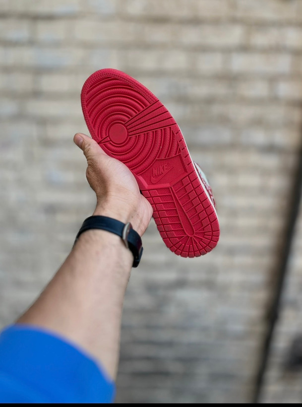 کتونی مردانه نایک سفید قرمز سایز ۴۱ تا ۴۵