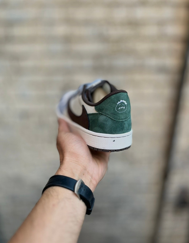 کفش نایک تراویس اسکات آبی سبز مناسب استریتویر خاص