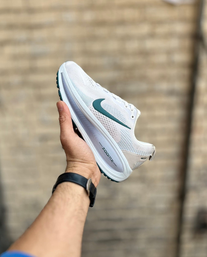Nike Vomero 2025 سفید سبز یونیسکس با زیره نرم