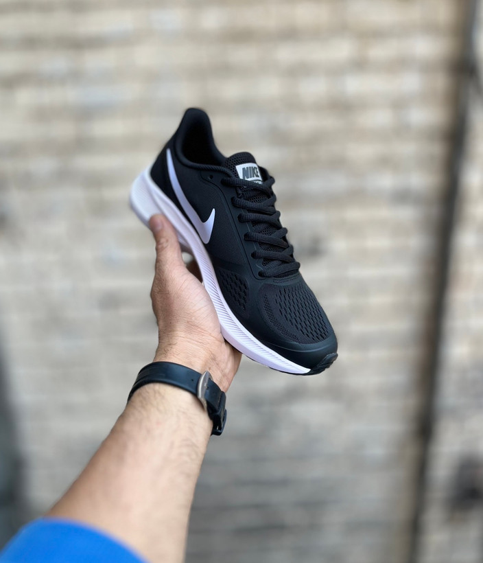 Nike Guide 10 2025 مشکی سفید یونیسکس با زیره نرم