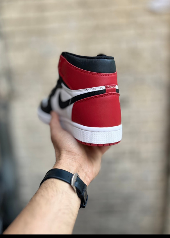 Air Jordan 1 Retro High Satin اسپرت مشکی و قرمز برای