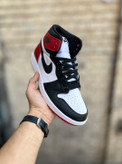 کفش ساقدار Air Jordan 1 Retro High جدیدترین رنگ مشکی و قرمز | Black Red