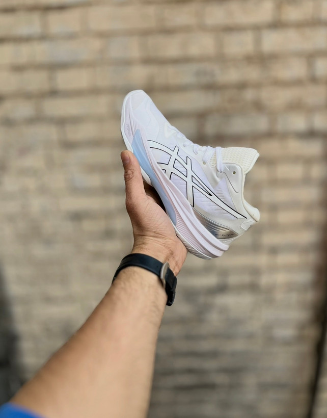 کتونی والیبال اسیکس Sky Elite FF3 سفید مشکی مستر کوالیتی