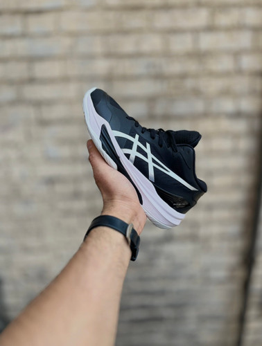 کتونی والیبال اسیکس Sky Elite FF3 مشکی سفید مستر کوالیتی