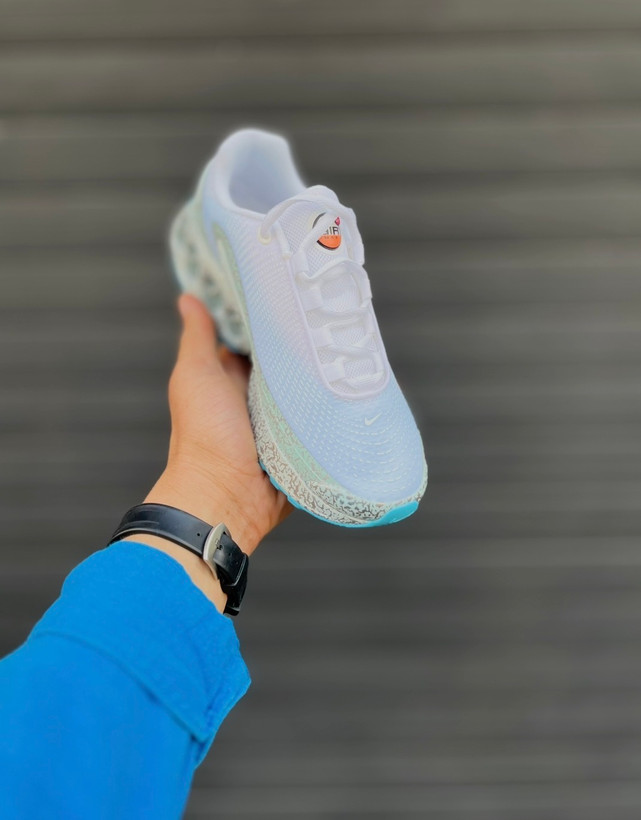 Nike Air Max DN White Blue مناسب استایل اسپرت و