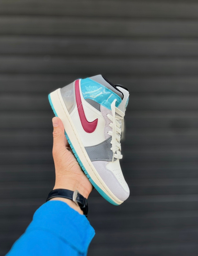 Air Jordan 1 EX Ploration Unie White Grey Red مناسب استایل خیابانی